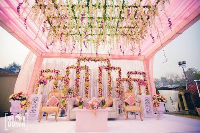Grand Reception Entrance Decor